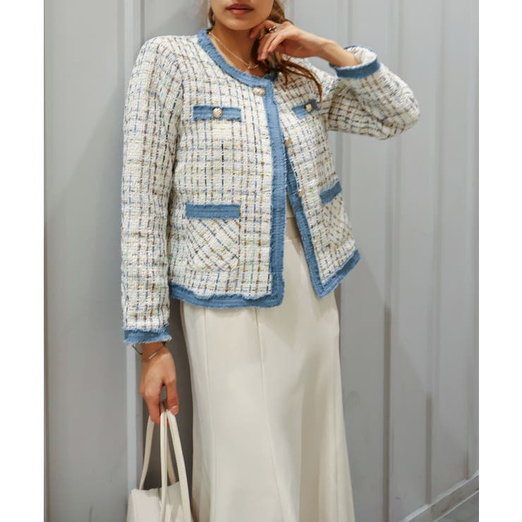 デニムトリミツィードジャケット | SpRay | 詳細画像6 