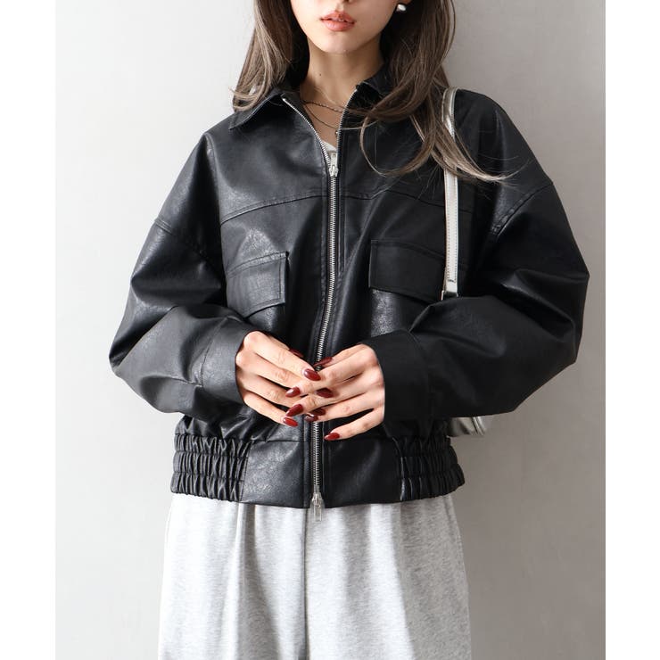 アンティークレザーダブルZIPブルゾン | SpRay | 詳細画像20 