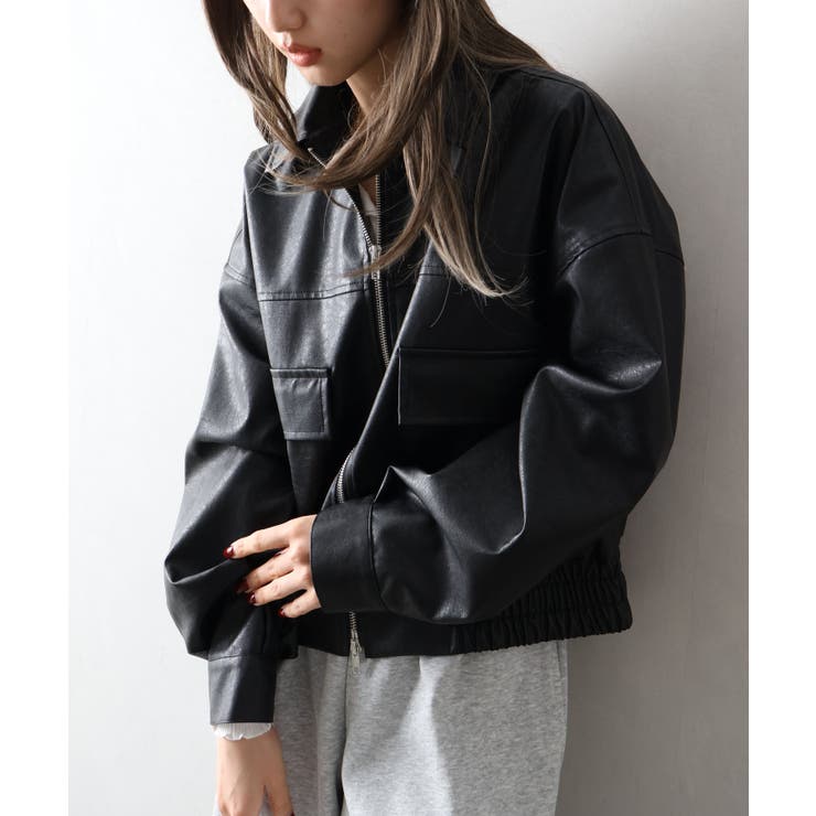 アンティークレザーダブルZIPブルゾン | SpRay | 詳細画像21 