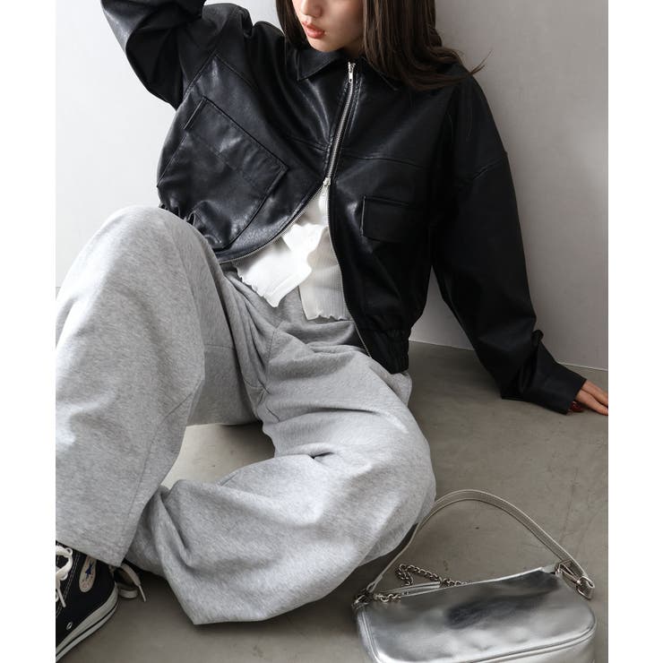 アンティークレザーダブルZIPブルゾン | SpRay | 詳細画像28 