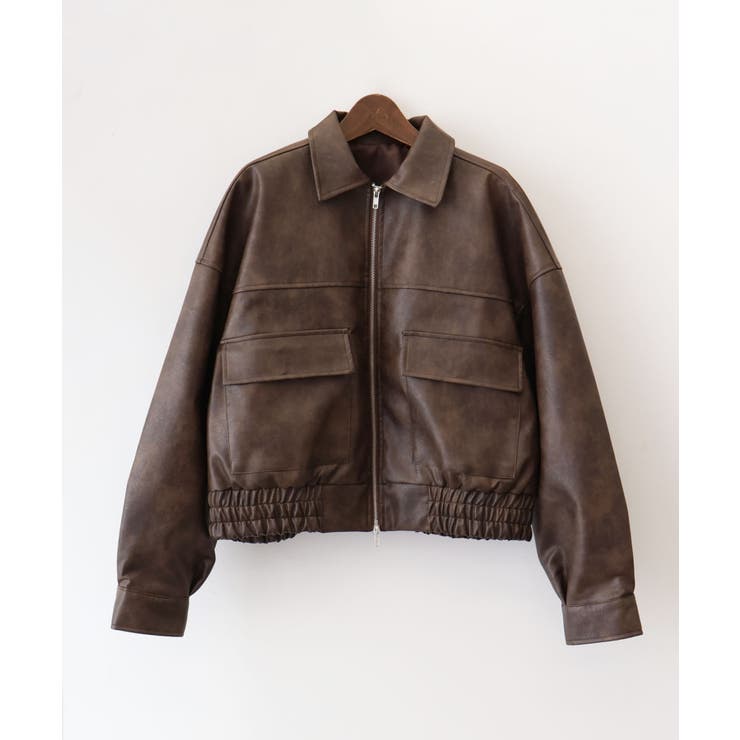 アンティークレザーダブルZIPブルゾン | SpRay | 詳細画像54 