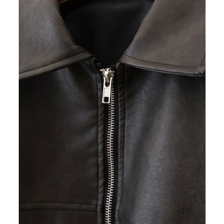 アンティークレザーダブルZIPブルゾン | SpRay | 詳細画像56 
