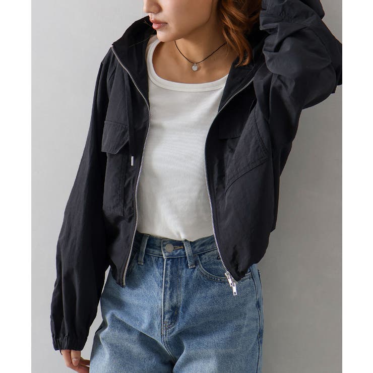 ナイロンダブルZIPフードブルゾン | SpRay | 詳細画像9 