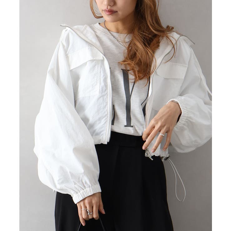 ナイロンダブルZIPフードブルゾン | SpRay | 詳細画像12 