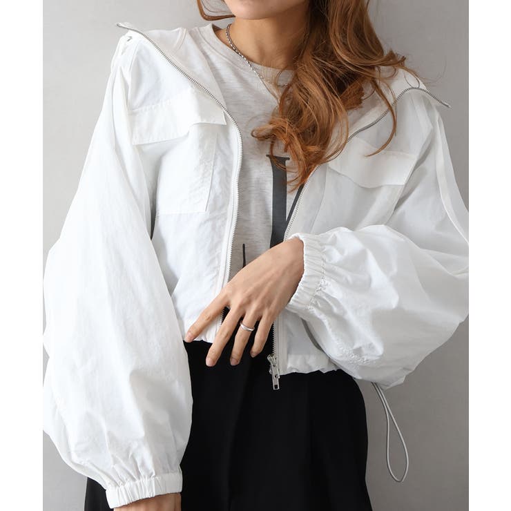 ナイロンダブルZIPフードブルゾン | SpRay | 詳細画像13 