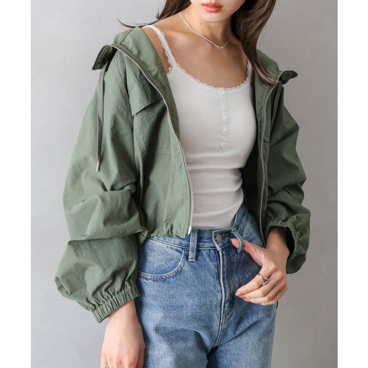 ナイロンダブルZIPフードブルゾン | SpRay | 詳細画像21 