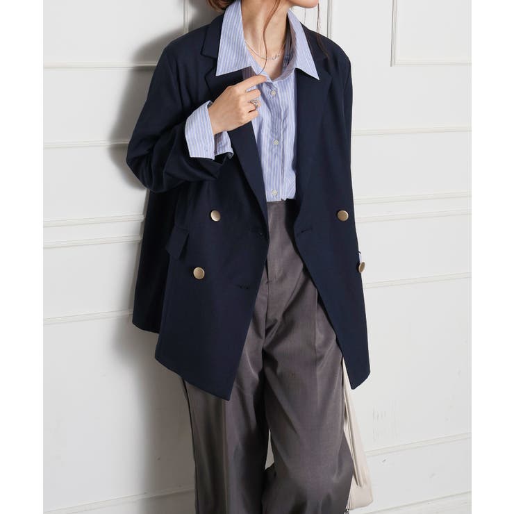 金ボタンダブルジャケット | SpRay | 詳細画像13 