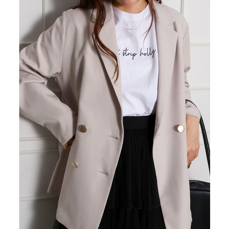 金ボタンダブルジャケット | SpRay | 詳細画像16 