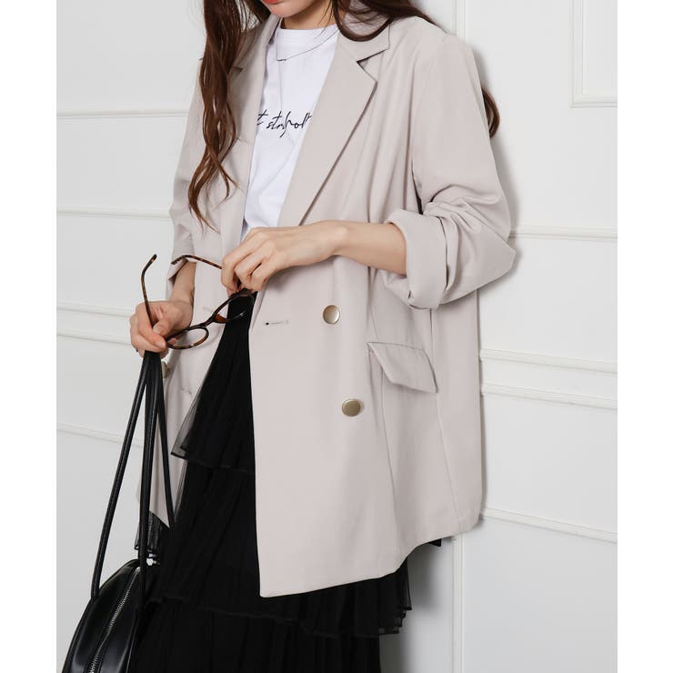 金ボタンダブルジャケット | SpRay | 詳細画像18 