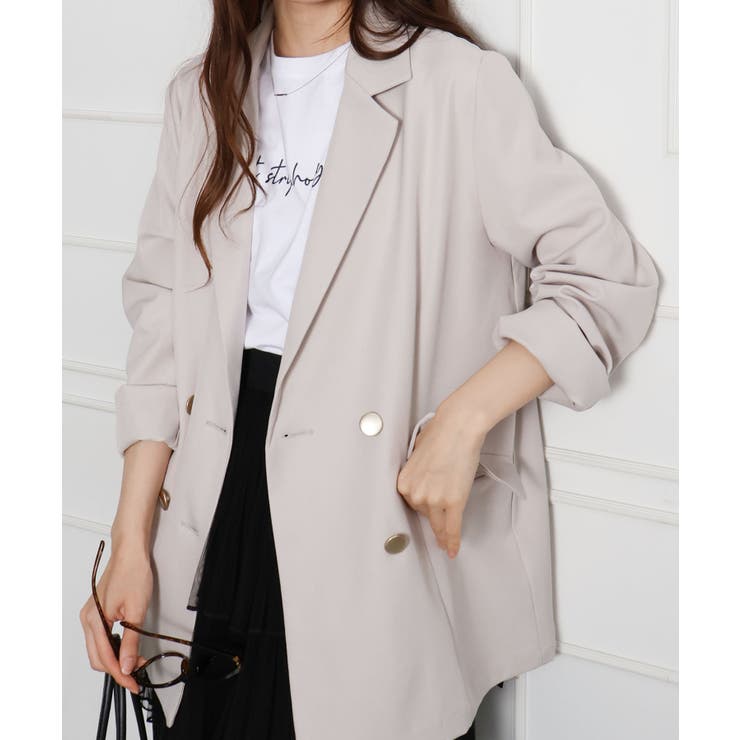 金ボタンダブルジャケット | SpRay | 詳細画像19 