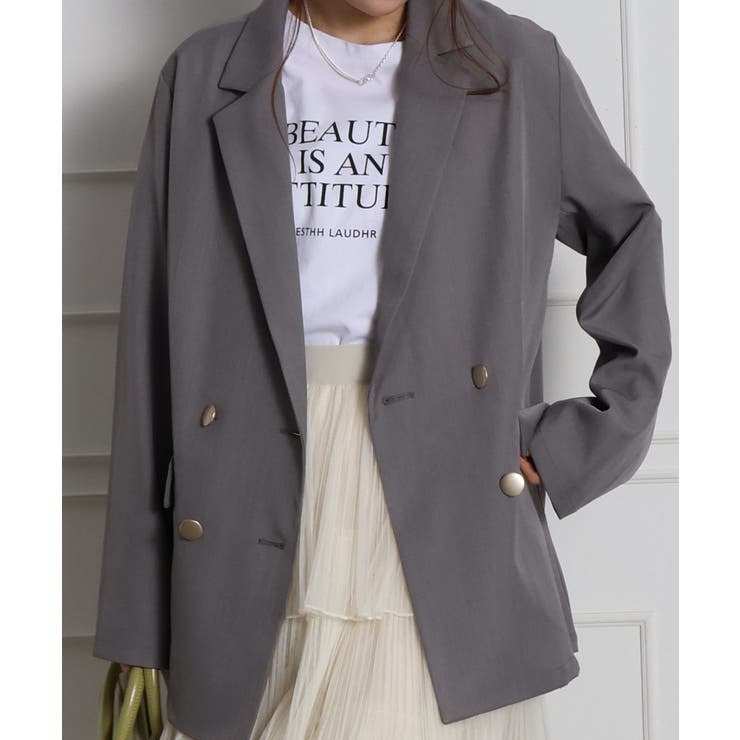 金ボタンダブルジャケット | SpRay | 詳細画像23 