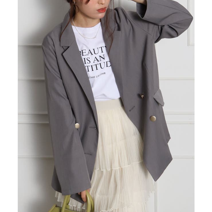 グレー | 金ボタンダブルジャケット | SpRay