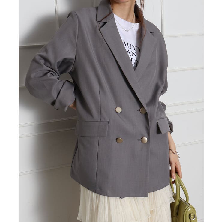 金ボタンダブルジャケット | SpRay | 詳細画像29 