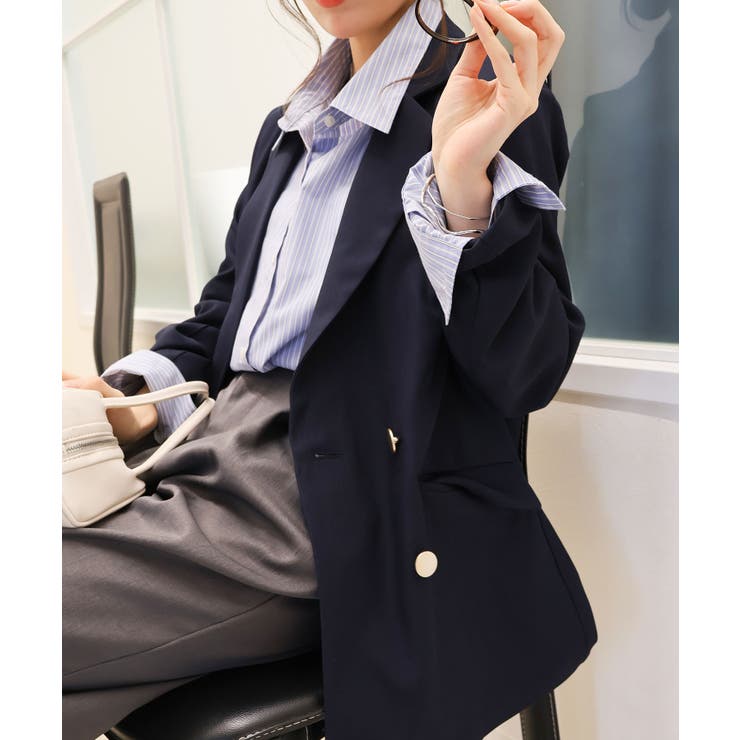 金ボタンダブルジャケット | SpRay | 詳細画像3 