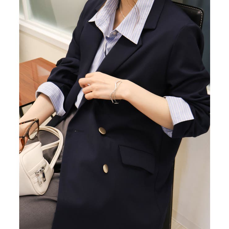 金ボタンダブルジャケット | SpRay | 詳細画像4 