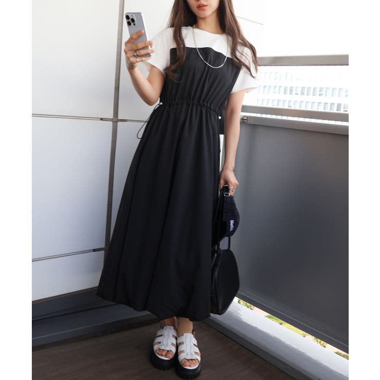 ドッキングショートスリーブバルーンワンピース | SpRay | 詳細画像9 