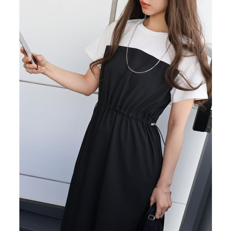 ドッキングショートスリーブバルーンワンピース | SpRay | 詳細画像10 