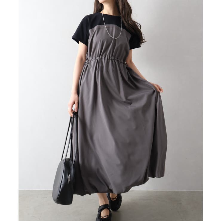 ドッキングショートスリーブバルーンワンピース | SpRay | 詳細画像11 