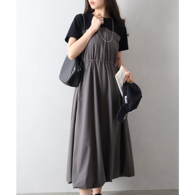 ドッキングショートスリーブバルーンワンピース | SpRay | 詳細画像13 