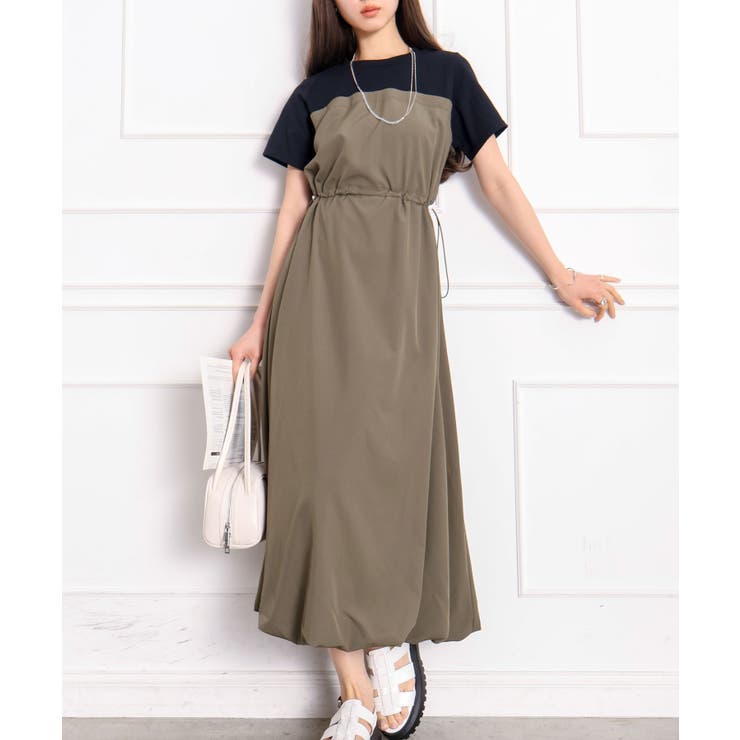 ドッキングショートスリーブバルーンワンピース | SpRay | 詳細画像18 