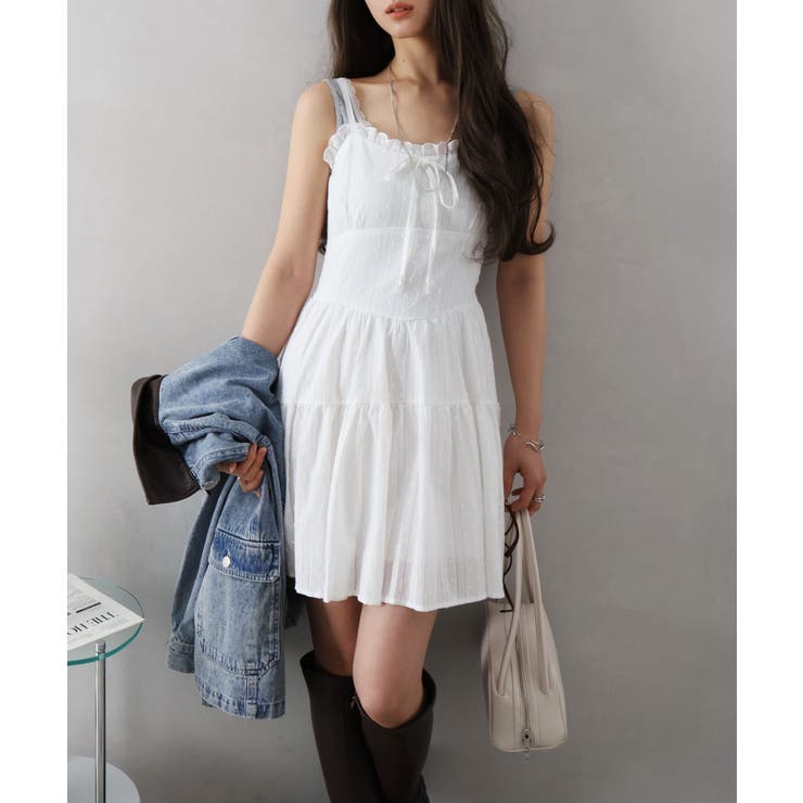ドットエンブロミニキャミワンピース | SpRay | 詳細画像12 