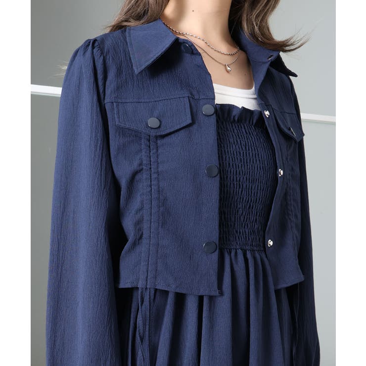 シャーリングジャケット×キャミワンピース | SpRay | 詳細画像12 