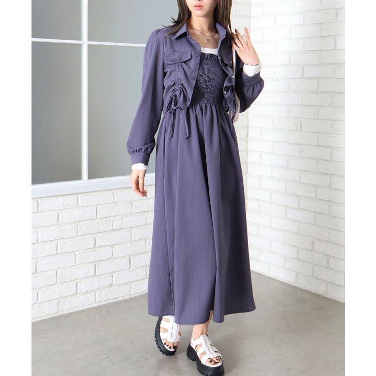 シャーリングジャケット×キャミワンピース | SpRay | 詳細画像14 