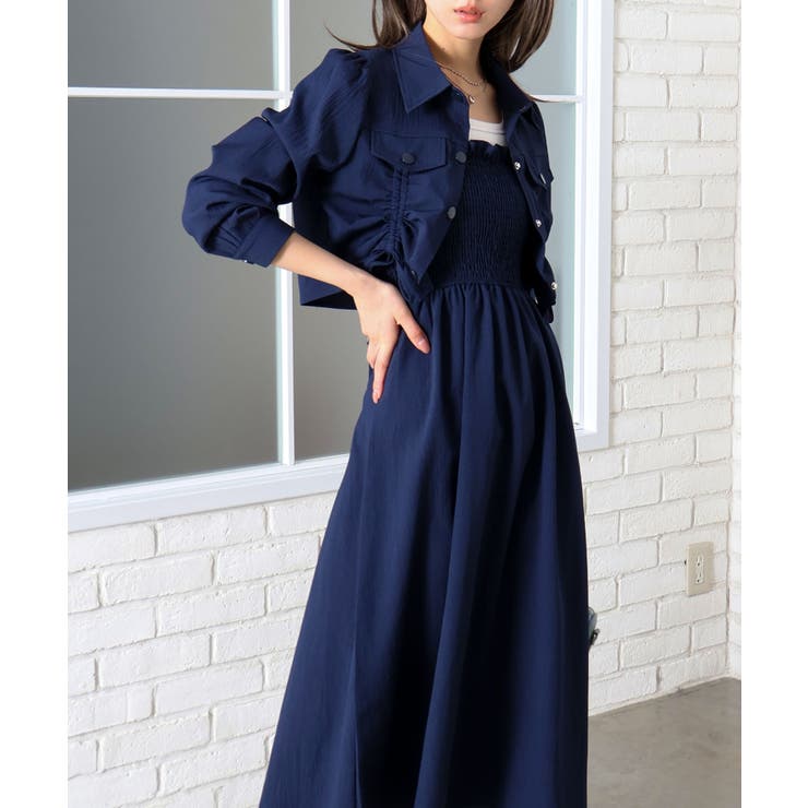 シャーリングジャケット×キャミワンピース | SpRay | 詳細画像6 