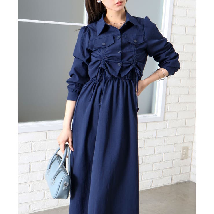 シャーリングジャケット×キャミワンピース | SpRay | 詳細画像7 