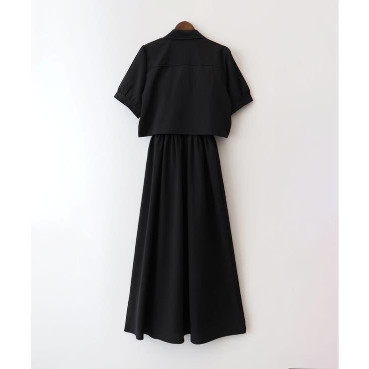 シャーリングショートスリーブジャケットxキャミワンピース | SpRay | 詳細画像14 