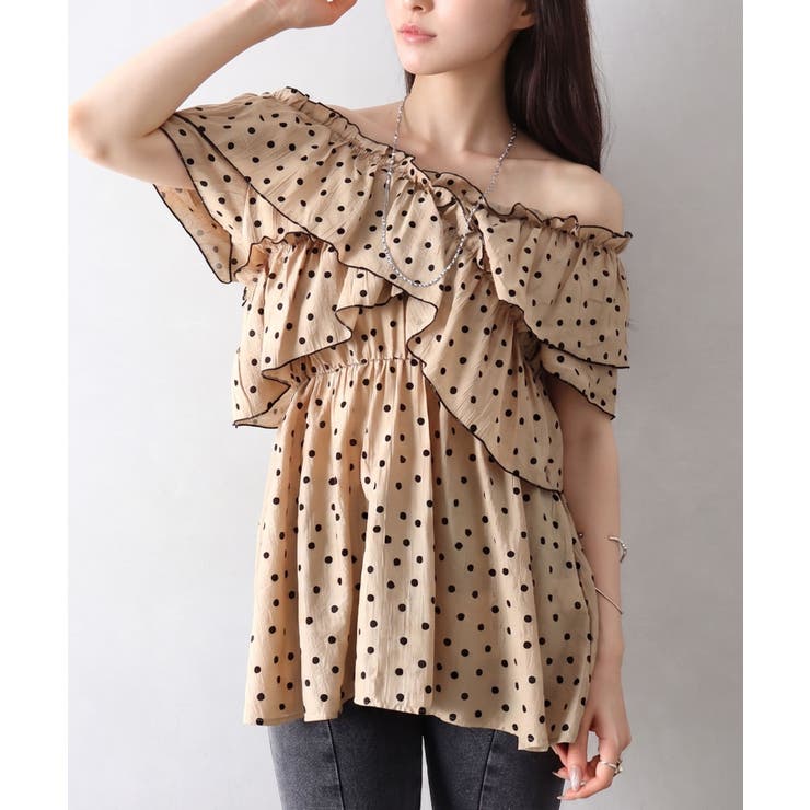 ドットクロスショートスリーブチュニック | SpRay | 詳細画像22 