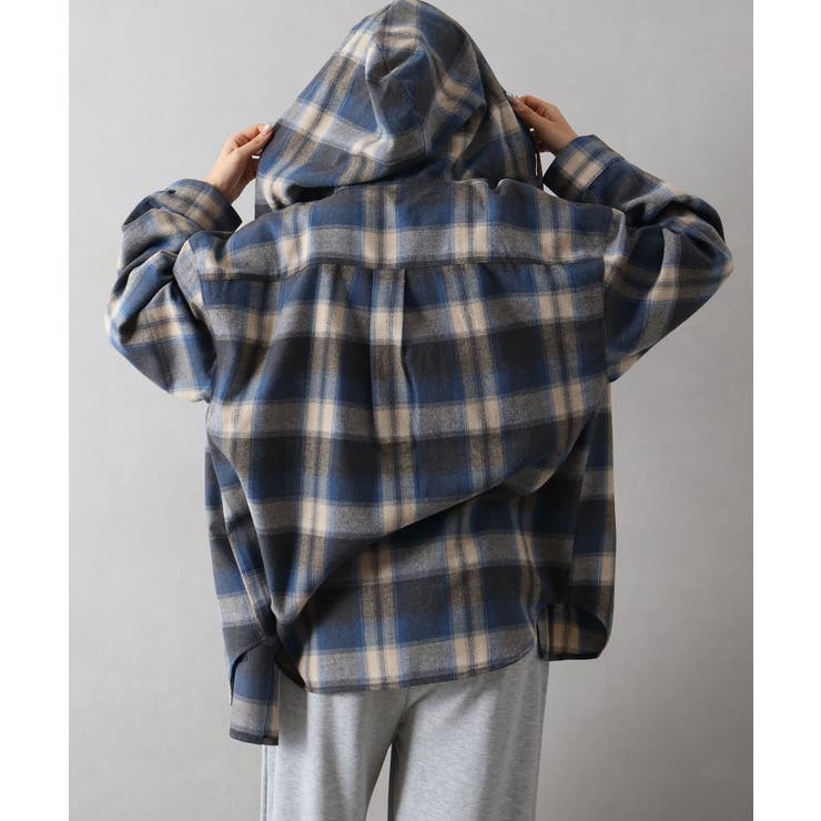 ビエラチェックフードシャツ | SpRay | 詳細画像9 