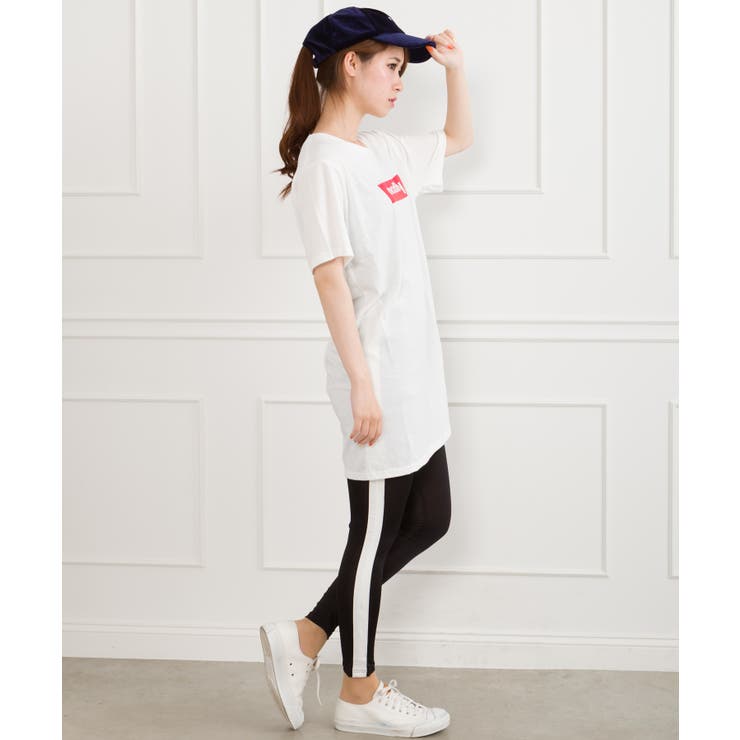 【WEB限定】ラインレギンス付BIG Tシャツ | SpRay | 詳細画像5 