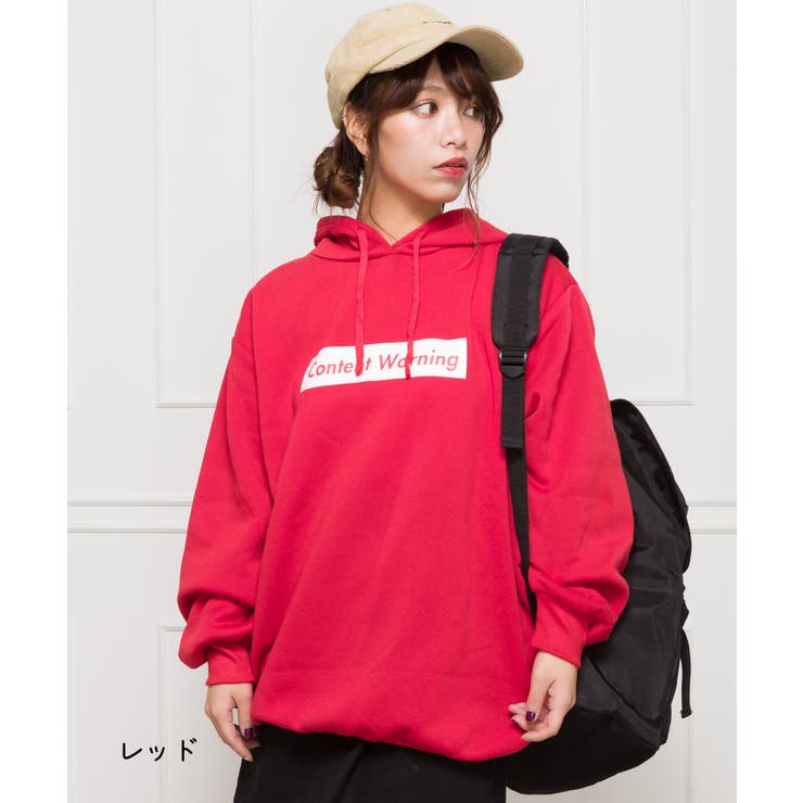WEB限定】裏起毛BOXロゴBIGパーカー[品番：SPRW0005397]｜SpRay BIG BOX LOGO パーカー