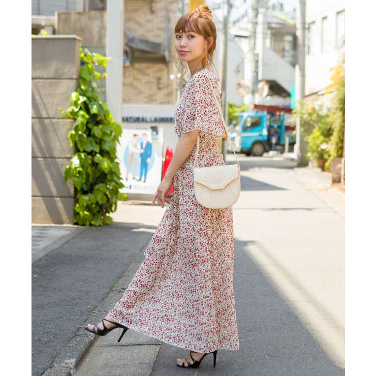 WEB限定】花柄カシュクールワンピース[品番：SPRW0006201]｜SpRay