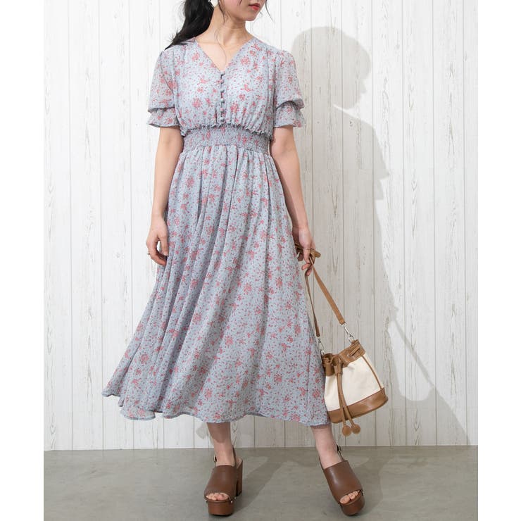 楽天市場 626 逸品 総絞り花柄ワンピース 最安値に挑戦 Ins Com Mk