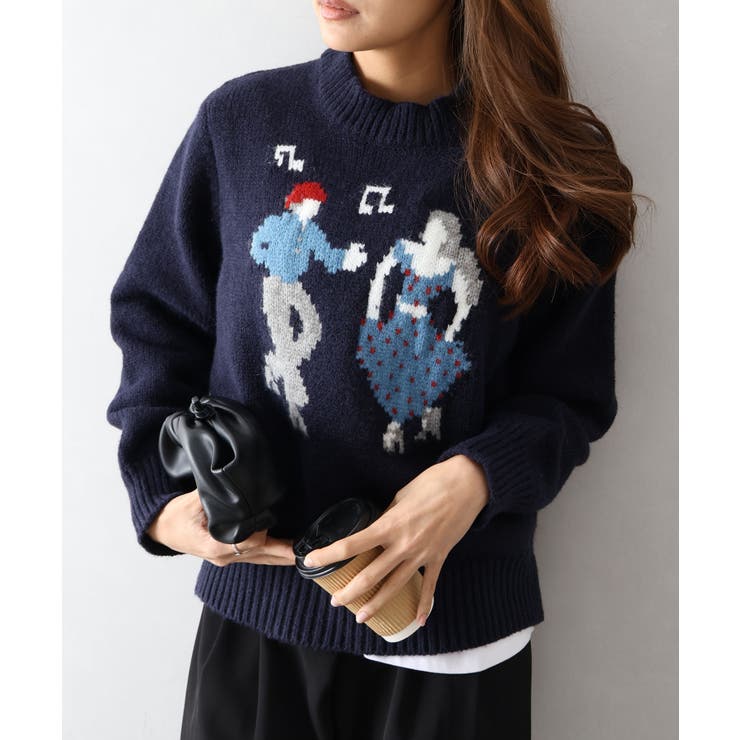 DANCEジャガードニットトップス[品番：SPRW0010868]｜SpRay（スプレイ