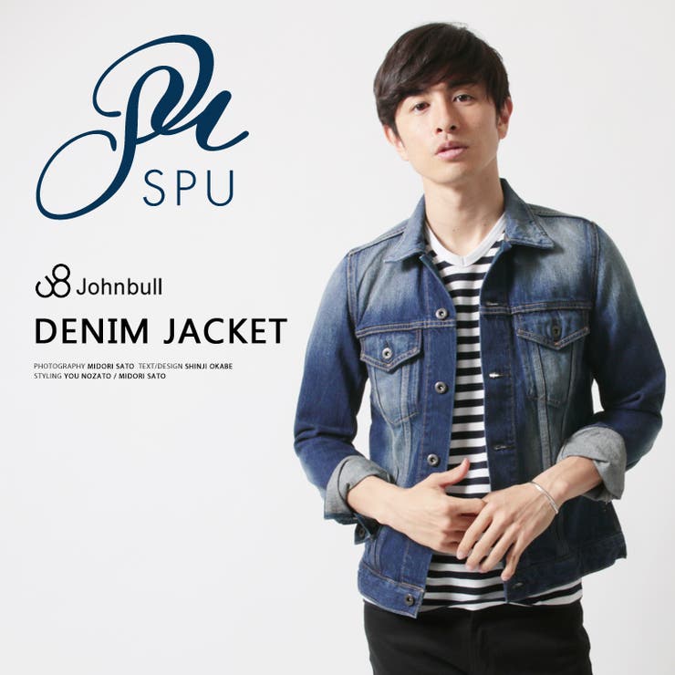 ^_^様 Johnbull」 デニムジャケット MEDIUM ライトインディゴブルー メンズ
