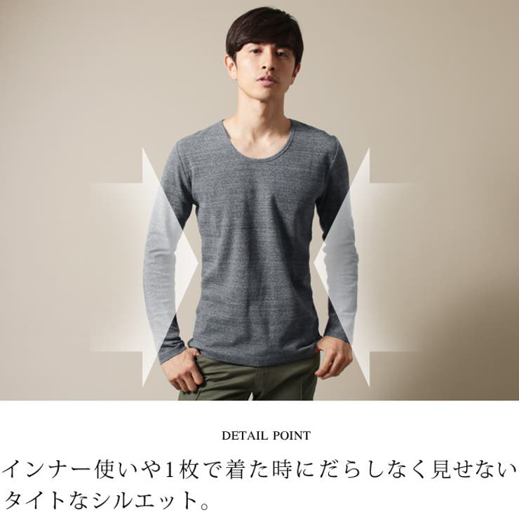【新】【アイテム】スパンフライス長袖Vネックカットソー【ブランド】Buyer'sSelect