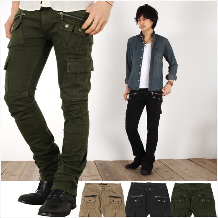 NO ID ノーアイディーストレッチタイトカーゴパンツ [品番：UT000000403]｜SPUTNICKS（スプートニクス）のメンズファッション通販｜SHOPLIST（ショップリスト）