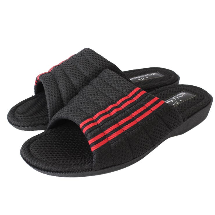 ブラック | 【KINGSTON】メッシュサンダル 紳士 | STAR TRADING