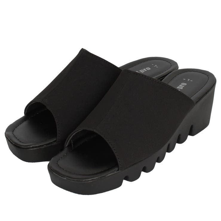 ブラック | 【IMPACT PRO】婦人ウェーブサンダル | STAR TRADING