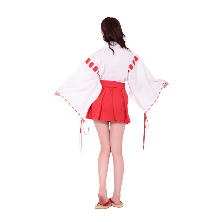 サイズM コスプレ和服 巫女服かわいい洗濯可[品番：SRFW0000160