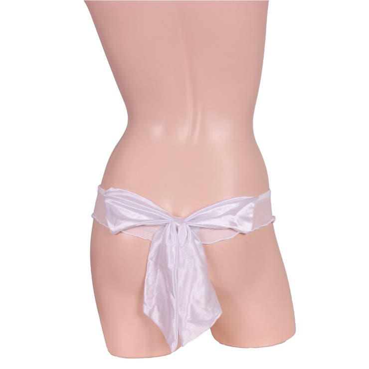 【EROX】【贅沢バックリボンＴバック ホワイト】Mサイズ ランジェリー | StarFire | 詳細画像3 