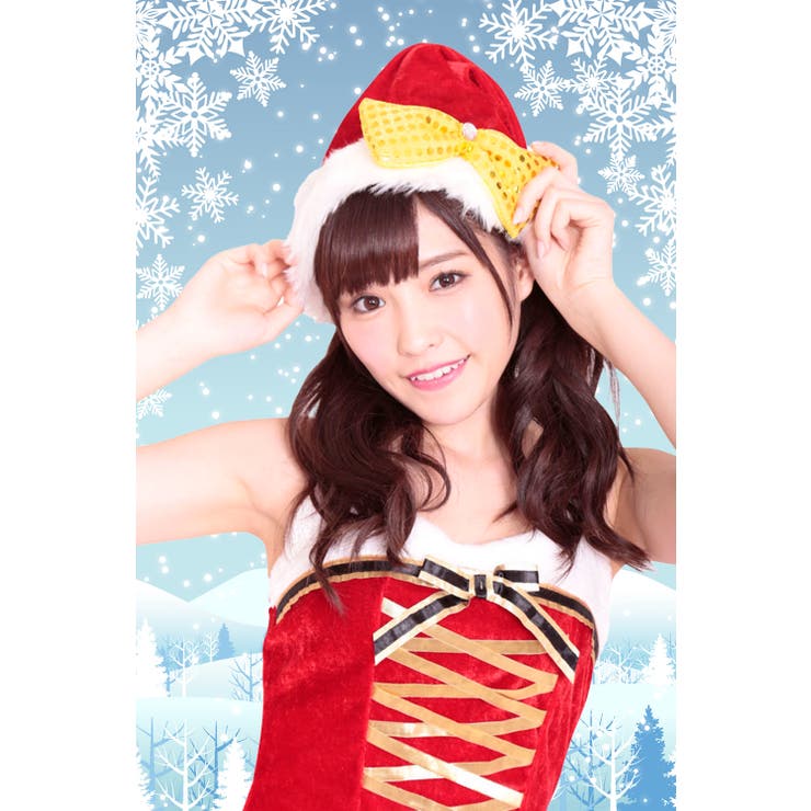 【A&T Collection】ゴージャスリボンサンタ帽 クリスマス | StarFire | 詳細画像1 