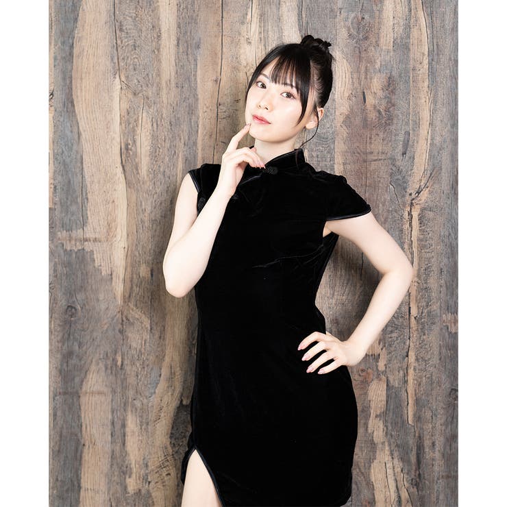 【Be With】黒の衝撃ベルベットチャイナ Mサイズ | StarFire | 詳細画像1 