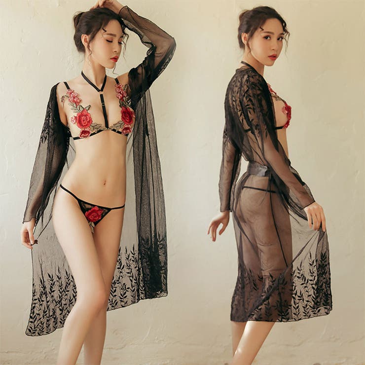 絵になる薔薇モチーフブラパン セクシー 下着 | StarFire | 詳細画像3 