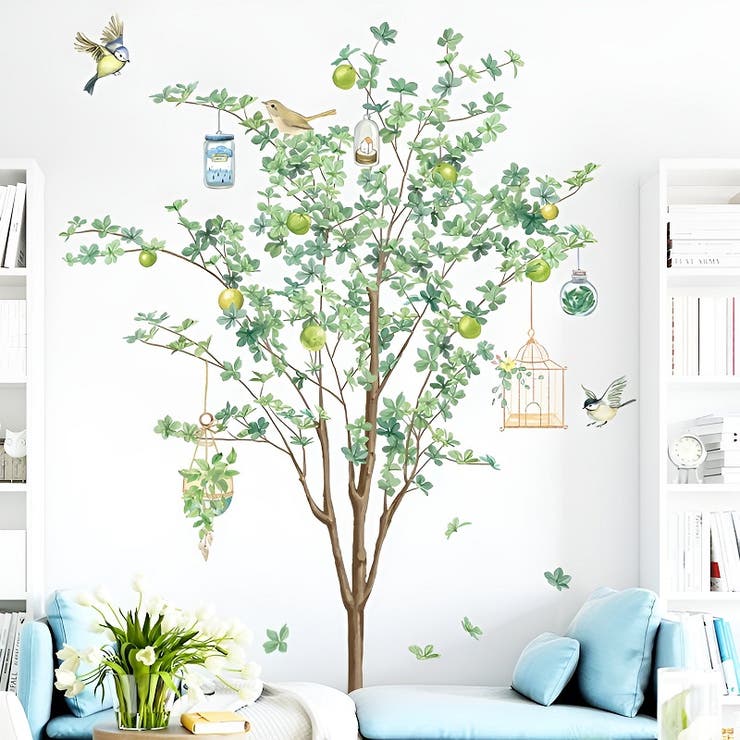 ウォールステッカー Tree＆bird 植物 | くれあぽけっと | 詳細画像5 
