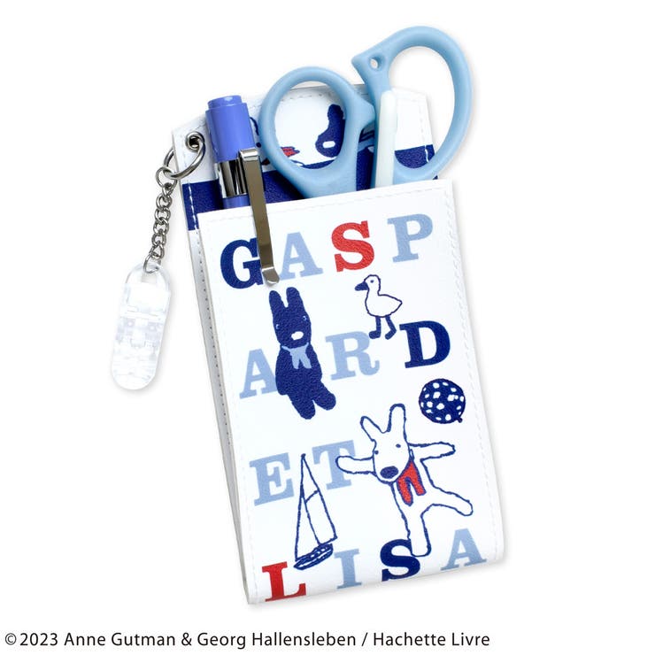 リサとガスパール 胸ポケット用ペンケース ネイビー | KIT-HIT-SURU | 詳細画像3 