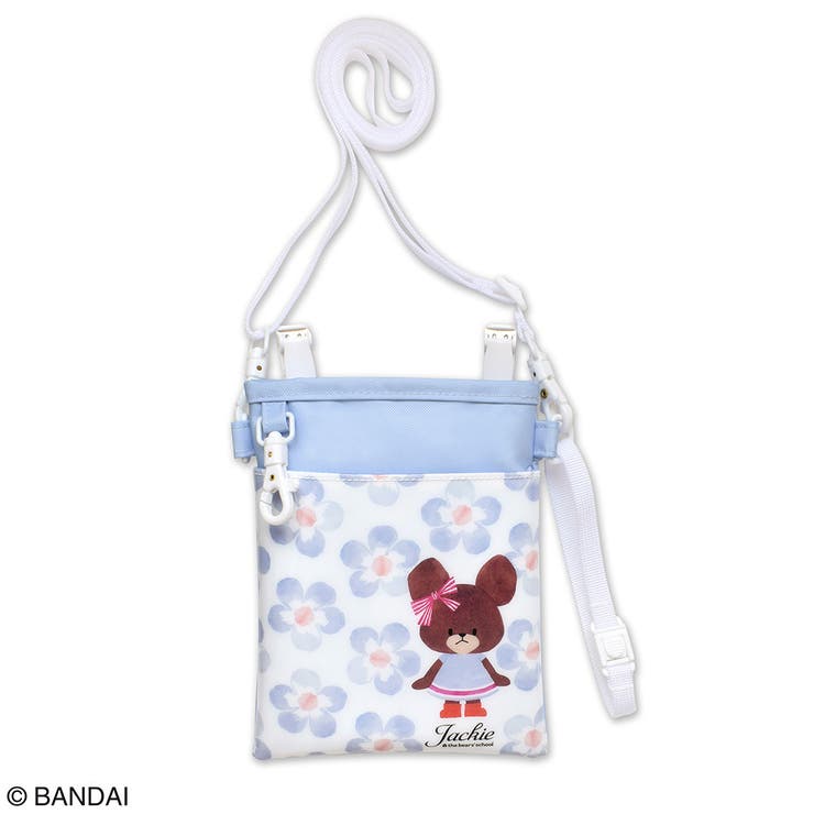 くまのがっこう 3WAYソフトペンポーチ Flower Works ブルー | KIT-HIT-SURU | 詳細画像1 